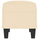 vidaXL krémszínű szövet pad 70 x 35 x 41 cm