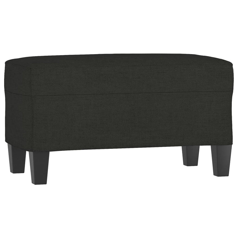 vidaXL fekete szövet pad 70 x 35 x 41 cm