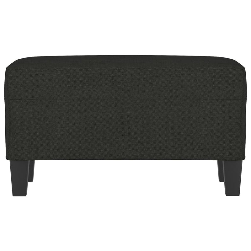 vidaXL fekete szövet pad 70 x 35 x 41 cm