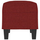 vidaXL bordó szövet pad 70x35x41 cm