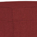 vidaXL bordó szövet pad 70x35x41 cm