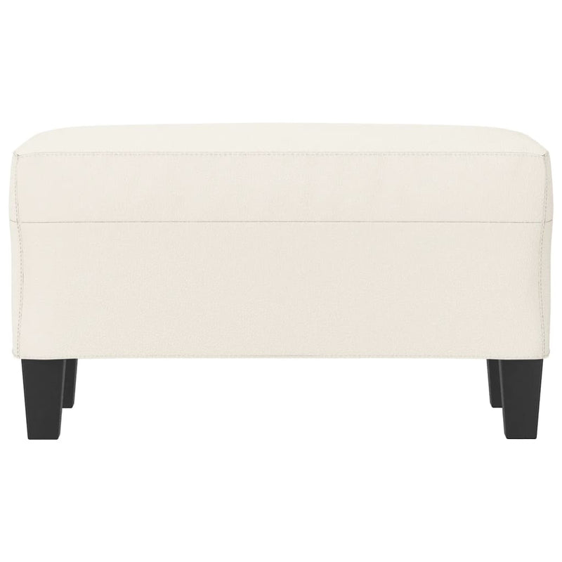vidaXL krémszínű műbőr pad 70 x 35 x 41 cm