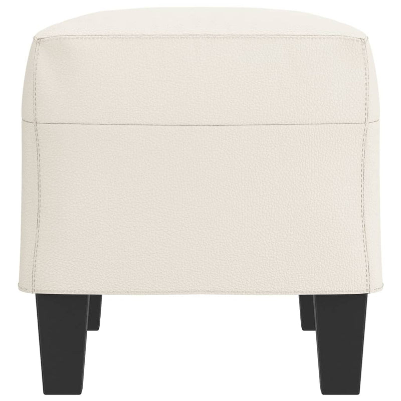vidaXL krémszínű műbőr pad 70 x 35 x 41 cm