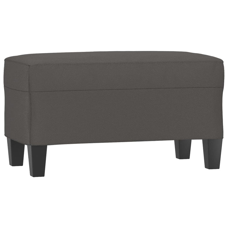 vidaXL szürke műbőr pad 70 x 35 x 41 cm