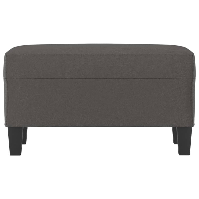 vidaXL szürke műbőr pad 70 x 35 x 41 cm
