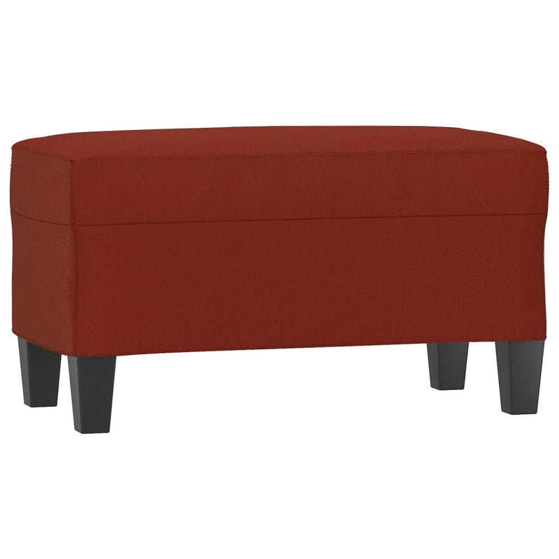 vidaXL bordó műbőr pad 70 x 35 x 41 cm