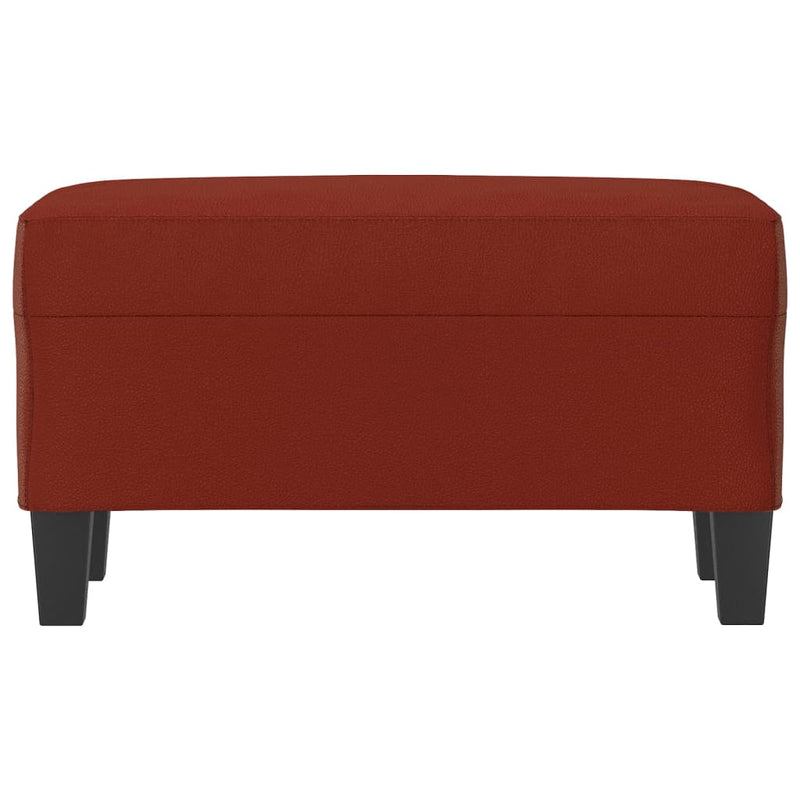 vidaXL bordó műbőr pad 70 x 35 x 41 cm