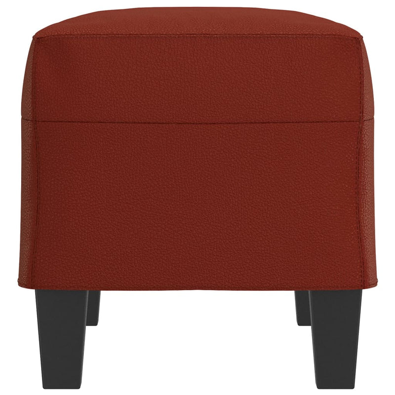 vidaXL bordó műbőr pad 70 x 35 x 41 cm