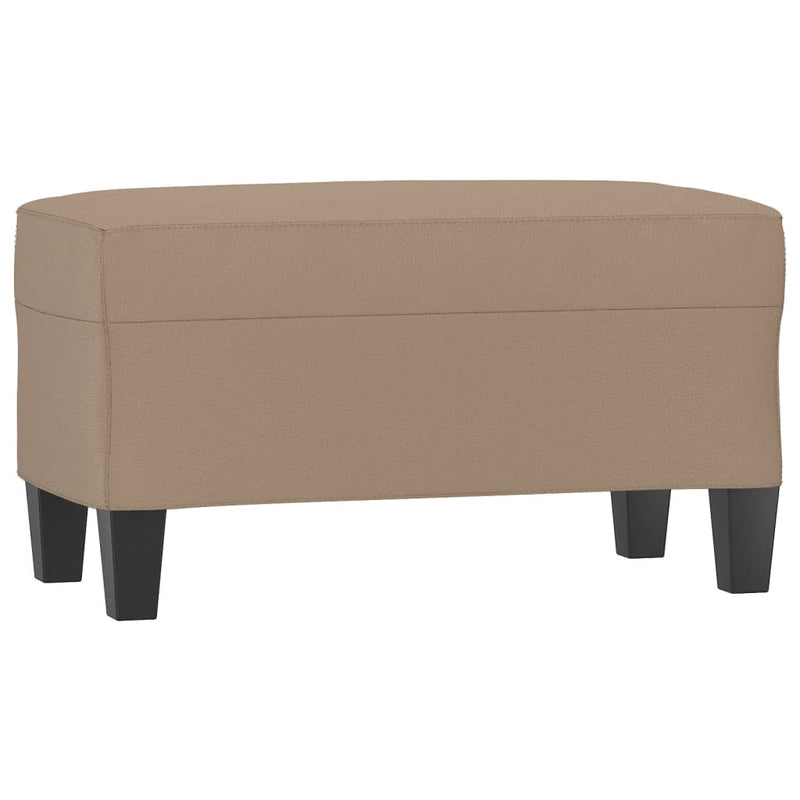 vidaXL kávészínű műbőr pad 70 x 35 x 41 cm