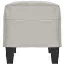 vidaXL világosszürke mikroszálas szövet pad 70 x 35 x 41 cm