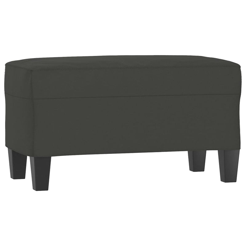 vidaXL sötétszürke mikroszálas szövet pad 70 x 35 x 41 cm