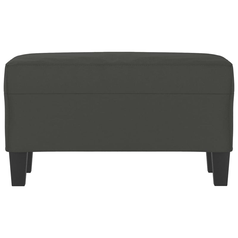 vidaXL sötétszürke mikroszálas szövet pad 70 x 35 x 41 cm