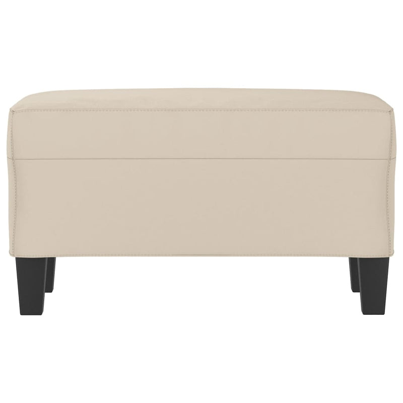 vidaXL krémszínű mikroszálas szövet pad 70 x 35 x 41 cm