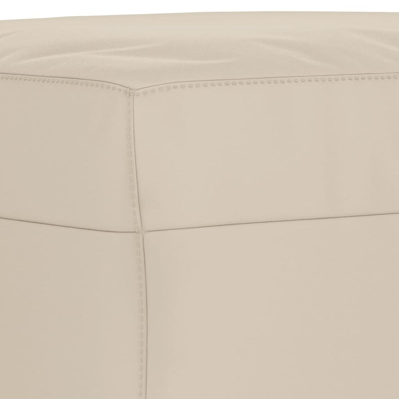 vidaXL krémszínű mikroszálas szövet pad 70 x 35 x 41 cm