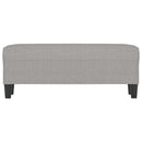 vidaXL világosszürke szövet pad 100 x 35 x 41 cm