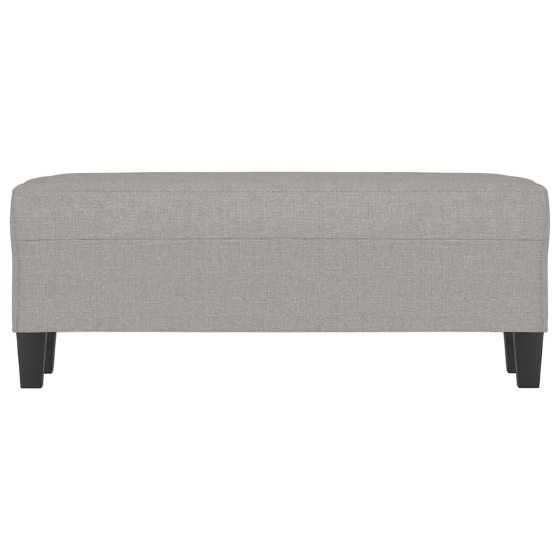 vidaXL világosszürke szövet pad 100 x 35 x 41 cm