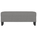 vidaXL sötétszürke szövet pad 100x35x41 cm