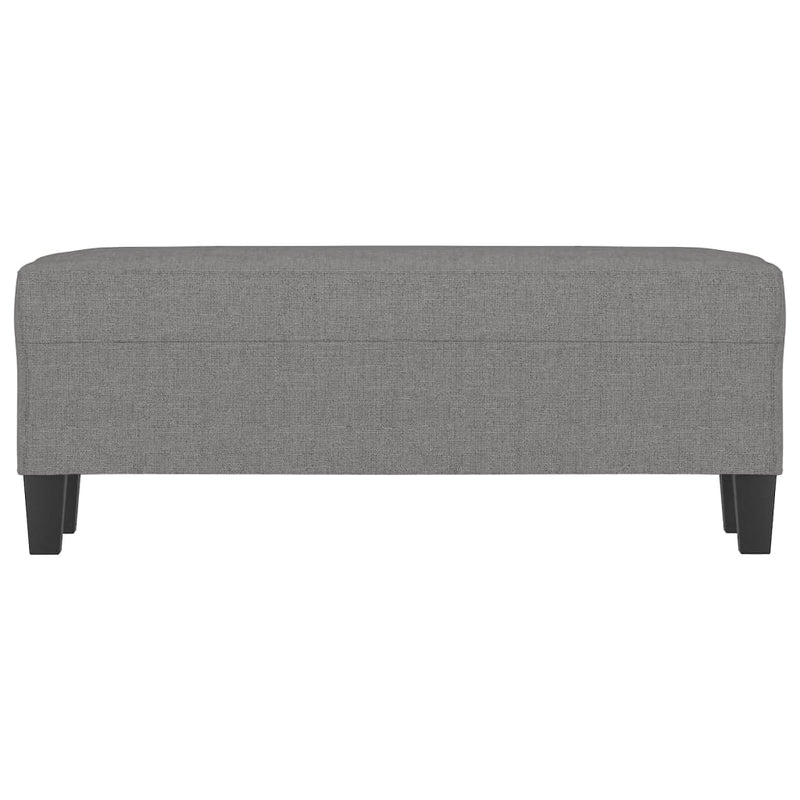 vidaXL sötétszürke szövet pad 100x35x41 cm