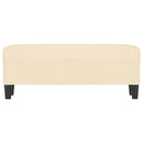 vidaXL krémszínű szövet pad 100 x 35 x 41 cm