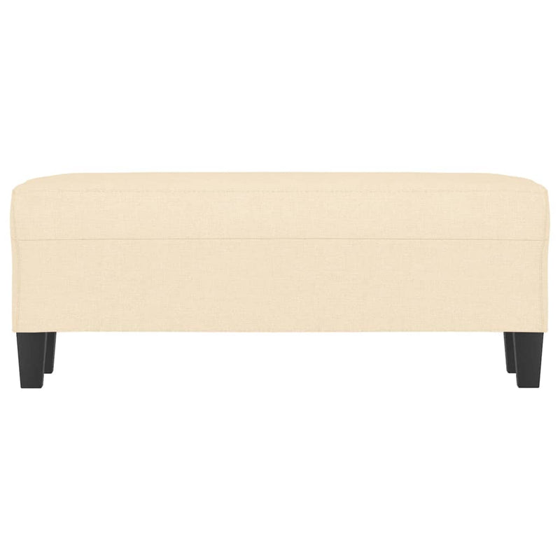 vidaXL krémszínű szövet pad 100 x 35 x 41 cm