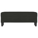 vidaXL fekete szövet pad 100 x 35 x 41 cm