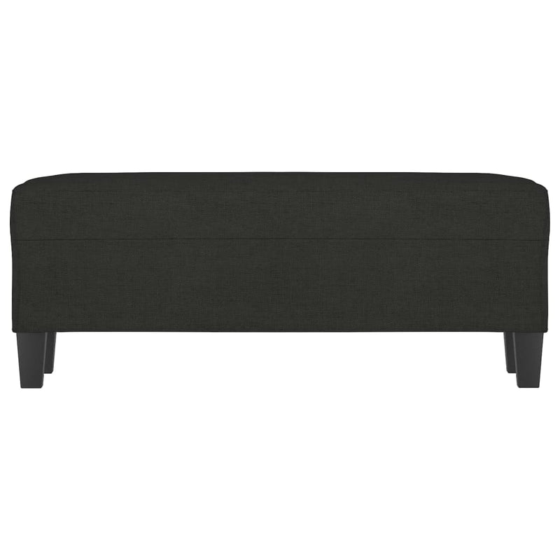 vidaXL fekete szövet pad 100 x 35 x 41 cm