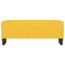 vidaXL világossárga szövet pad 100 x 35 x 41 cm