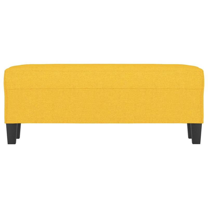 vidaXL világossárga szövet pad 100 x 35 x 41 cm