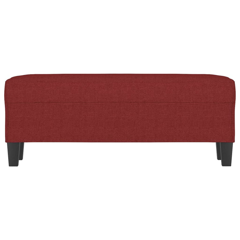 vidaXL bordó szövet pad 100 x 35 x 41 cm