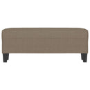 vidaXL tópszínű szövet pad 100 x 35 x 41 cm