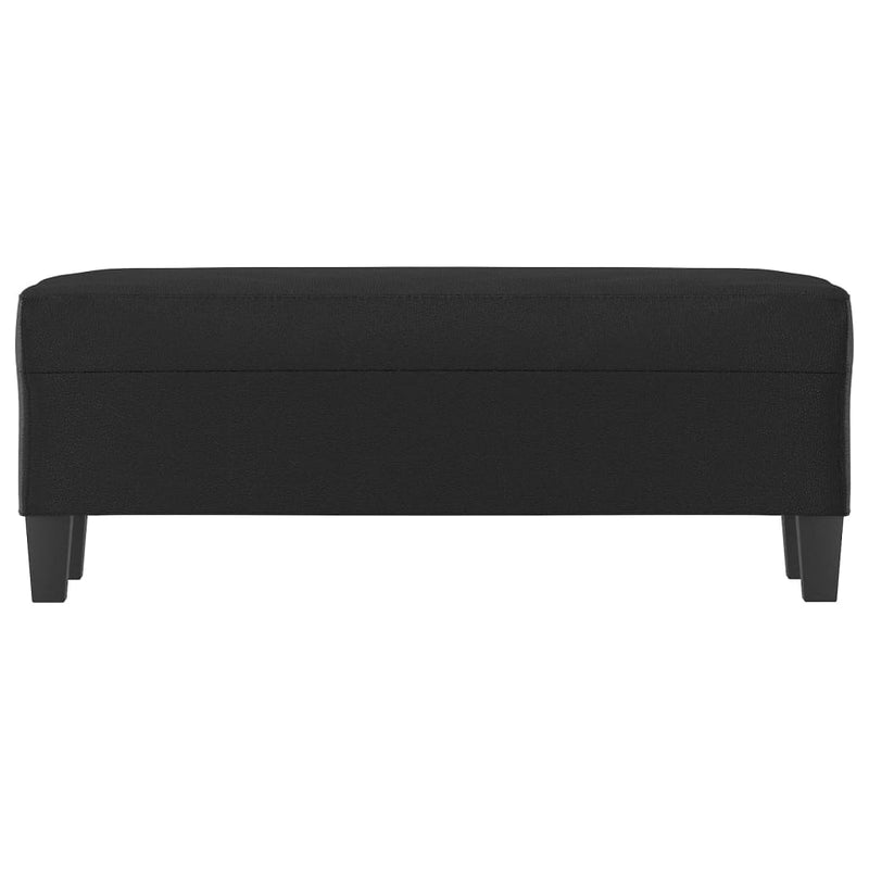 vidaXL fekete műbőr pad 100 x 35 x 41 cm
