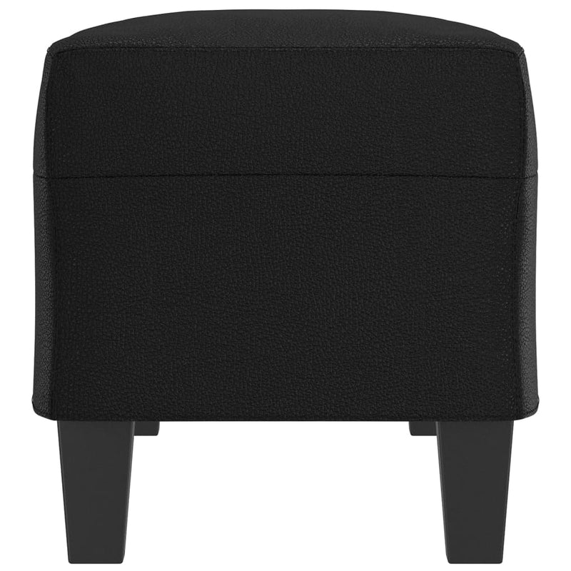 vidaXL fekete műbőr pad 100 x 35 x 41 cm