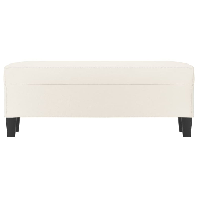 vidaXL krémszínű műbőr pad 100 x 35 x 41 cm