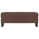 vidaXL barna műbőr pad 100 x 35 x 41 cm