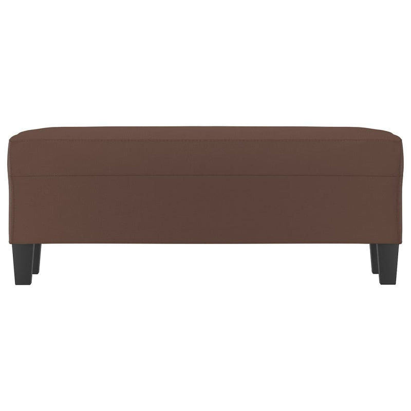 vidaXL barna műbőr pad 100 x 35 x 41 cm