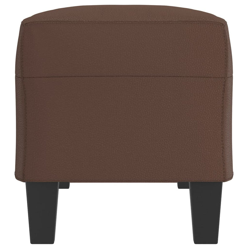 vidaXL barna műbőr pad 100 x 35 x 41 cm
