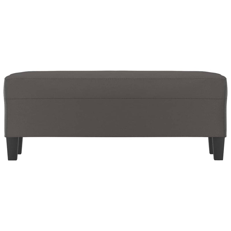 vidaXL szürke műbőr pad 100 x 35 x 41 cm