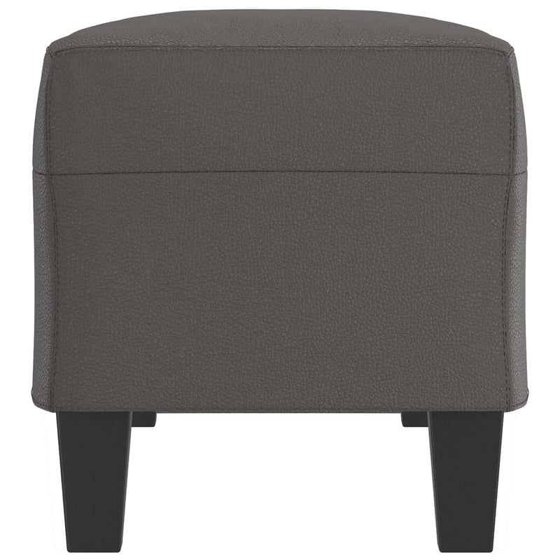 vidaXL szürke műbőr pad 100 x 35 x 41 cm