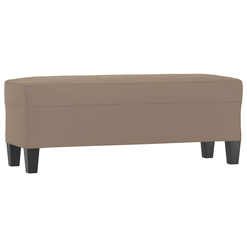 vidaXL tópszínű mikroszálas szövet pad 100x35x41 cm