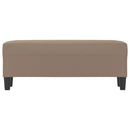 vidaXL tópszínű mikroszálas szövet pad 100x35x41 cm