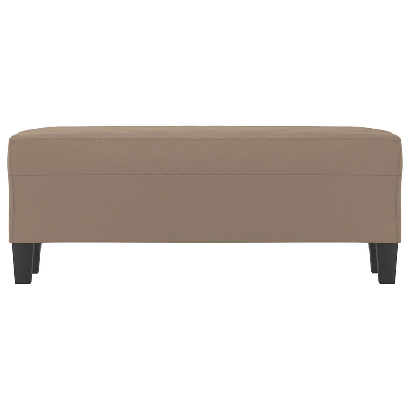 vidaXL tópszínű mikroszálas szövet pad 100x35x41 cm