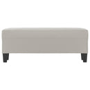 vidaXL világosszürke mikroszálas szövet pad 100 x 35 x 41 cm