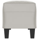 vidaXL világosszürke mikroszálas szövet pad 100 x 35 x 41 cm