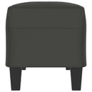 vidaXL sötétszürke mikroszálas szövet pad 100x35x41 cm