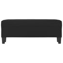 vidaXL fekete mikroszálas szövet pad 100 x 35 x 41 cm