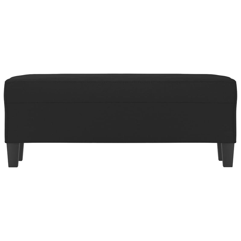 vidaXL fekete mikroszálas szövet pad 100 x 35 x 41 cm