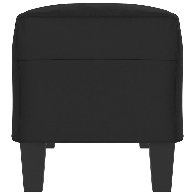 vidaXL fekete mikroszálas szövet pad 100 x 35 x 41 cm