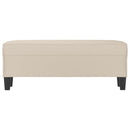 vidaXL krémszínű mikroszálas szövet pad 100 x 35 x 41 cm