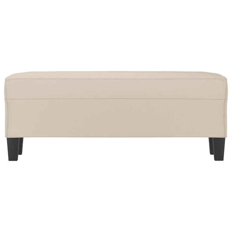 vidaXL krémszínű mikroszálas szövet pad 100 x 35 x 41 cm