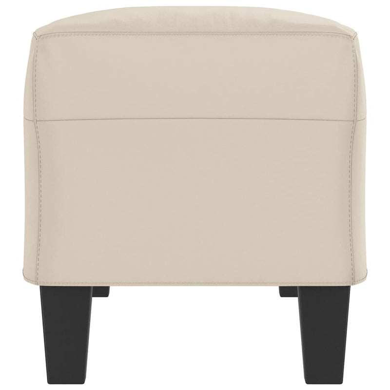 vidaXL krémszínű mikroszálas szövet pad 100 x 35 x 41 cm